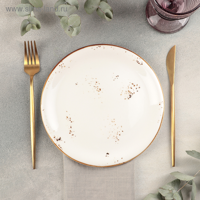 Тарелка обеденная «Элиганс», d=21 см, цвет белый 
Тарелка обеденная «Элиганс», d=21 см, цвет белый