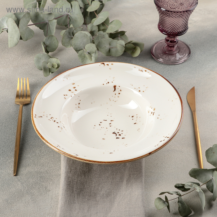 Тарелка фарфоровая для пасты «Элиганс», d=25 см, 400 мл, цвет белый
Тарелка фарфоровая для пасты «Элиганс», d=25 см, 400 мл, цвет белый