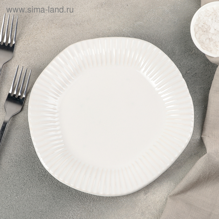 фото Тарелка десертная "антик" 20х2 см, цвет белый edessa mutfak