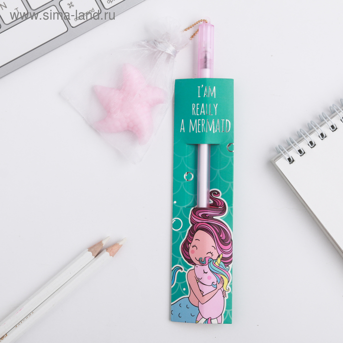 Ручка с мялкой анти-стресс I"AM REALLY A MERMAID
Ручка с мялкой анти-стресс I"AM REALLY A MERMAID