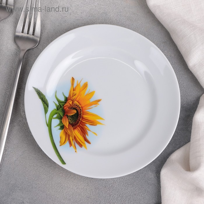 Тарелка мелкая«Подсолнух», d=17 см
Тарелка мелкая«Подсолнух», d=17 см