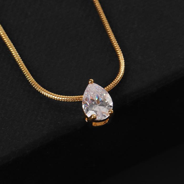 Кулон "Стразинка" капля, 40см, цвет белый в золоте
Кулон "Стразинка" капля, 40см, цвет белый в золоте