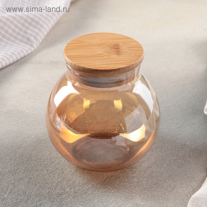 Банка для сыпучих продуктов «Бабл», 500 мл, 10×10×10,5 см, цвет золотистый
Банка для сыпучих продуктов «Бабл», 500 мл, 10×10×10,5 см, цвет золотистый