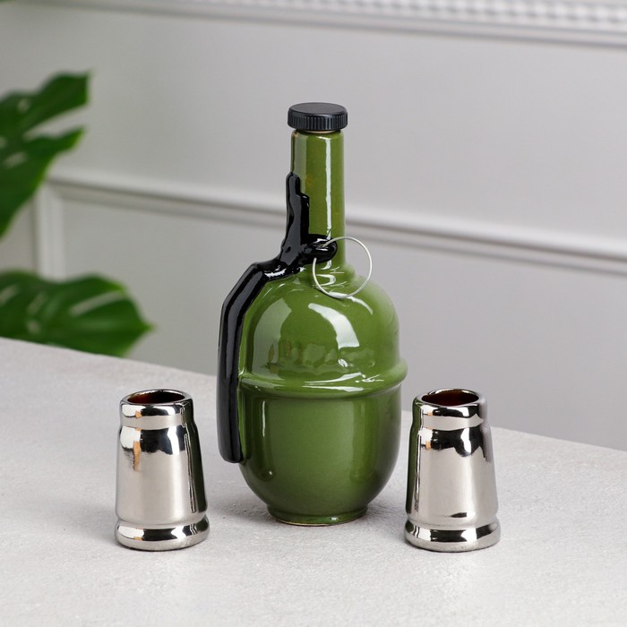 Набор для коньяка "Граната РГД", 3 предмета в наборе, 0.4/ 0.05 л, микс 
Набор для коньяка "Граната РГД", 3 предмета в наборе, 0.4/ 0.05 л, микс