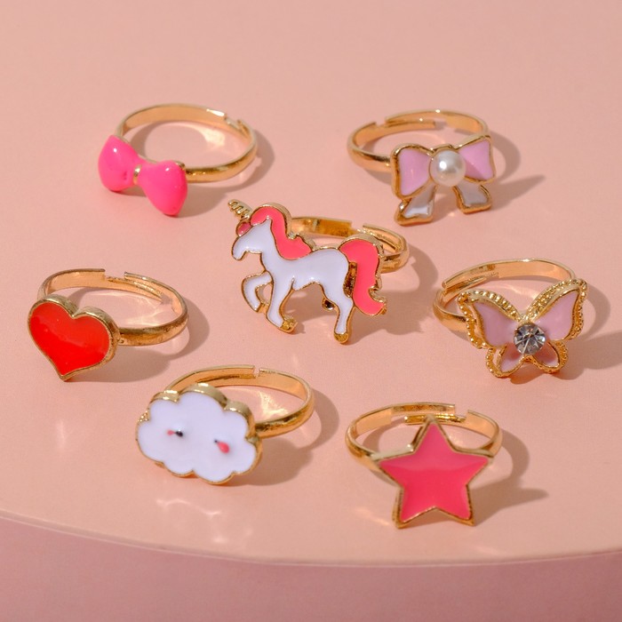 Кольцо детское "Ассорти" с бабочками, форма МИКС, цветное, безразмерное
Кольцо детское "Ассорти" с бабочками, форма МИКС, цветное, безразмерное