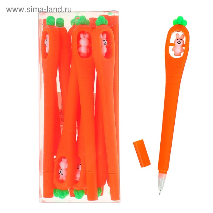 Ручка-прикол Calligrata "Морковь с зайкой", гелевая
Ручка-прикол Calligrata "Морковь с зайкой", гелевая