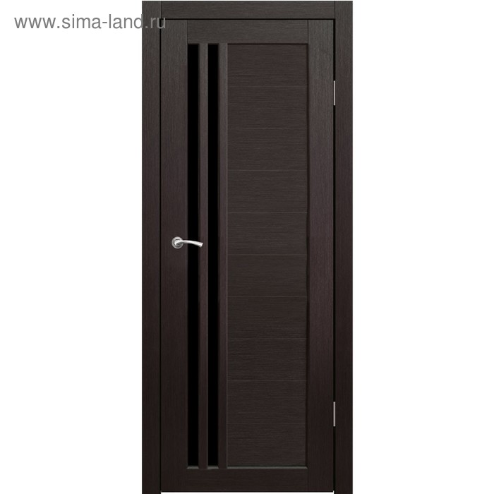 Дверное полотно "Квебек" Венге, черный лакобель 2000х700
Дверное полотно "Квебек" Венге, черный лакобель 2000х700