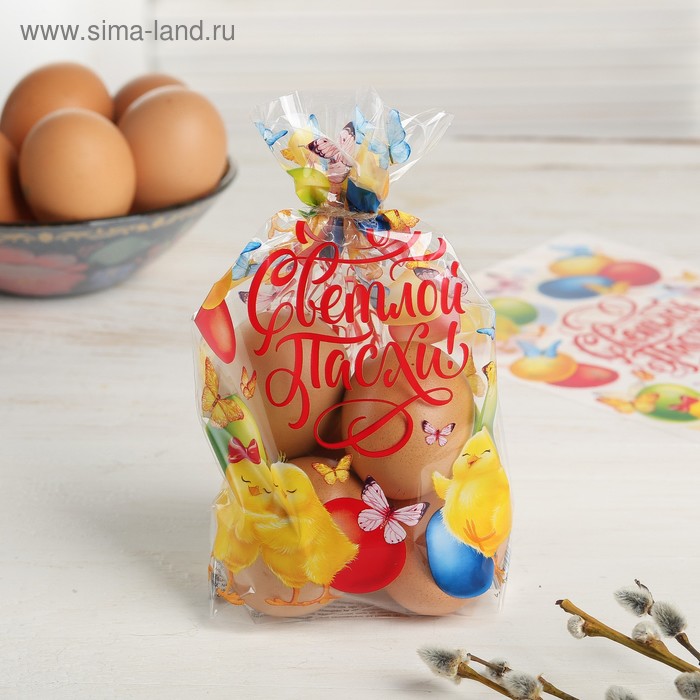 Пасхальный подарочный пакет «Цыплята», 14.5 × 20 см
Пасхальный подарочный пакет «Цыплята», 14.5 × 20 см