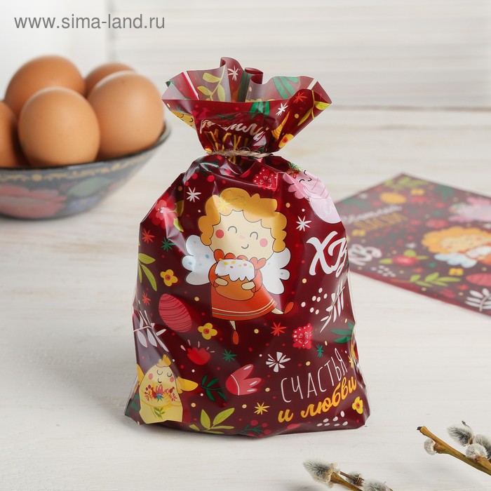 Пасхальный подарочный пакет «Ангелок», 14.5 × 20 см
Пасхальный подарочный пакет «Ангелок», 14.5 × 20 см