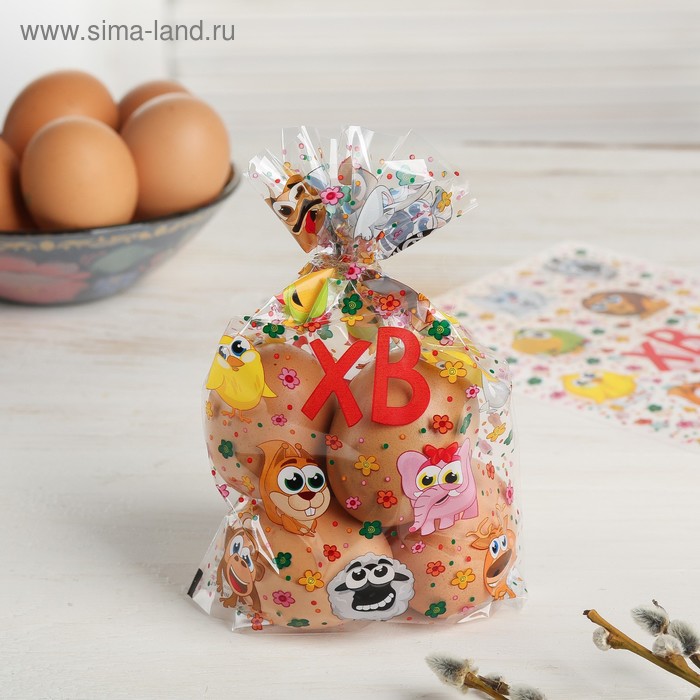 Пасхальный подарочный пакет «Зверьки», 14.5 × 20 см
Пасхальный подарочный пакет «Зверьки», 14.5 × 20 см