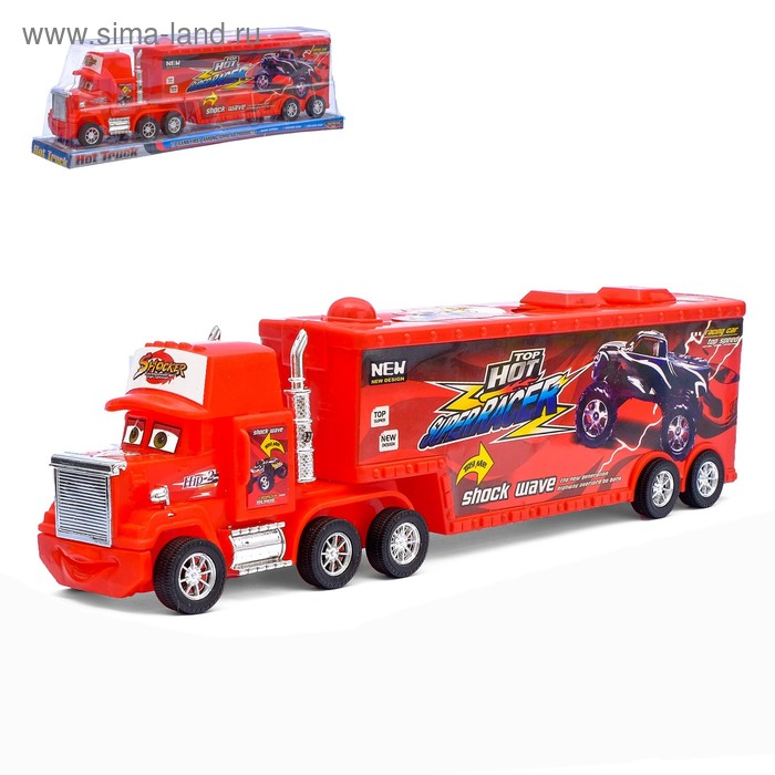 Грузовик инерционный «Трейлер», с глазками в кепке
Грузовик инерционный «Трейлер», с глазками в кепке