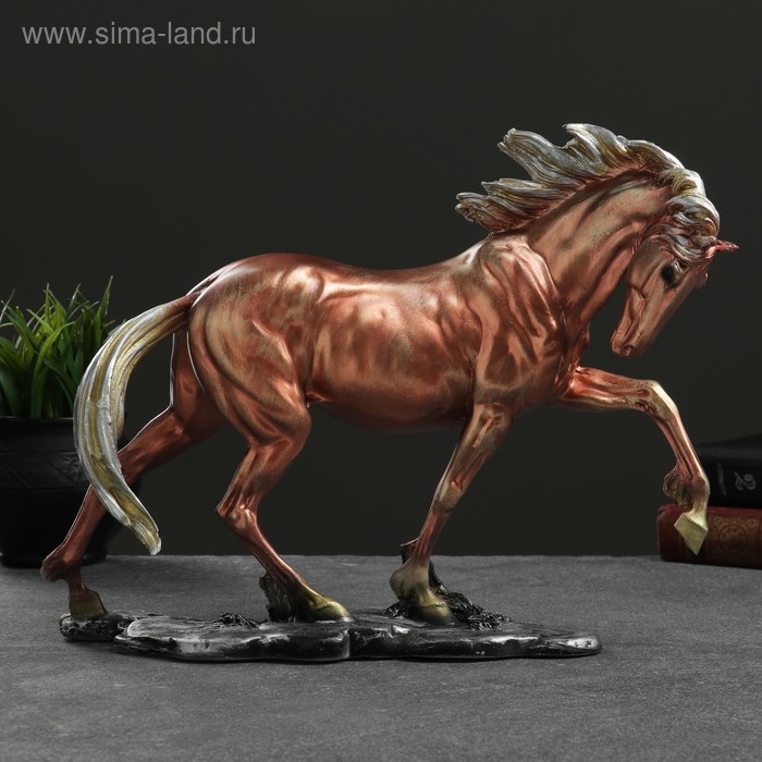 Фигура "Конь гарцующий" бронза, 35х27см
Фигура "Конь гарцующий" бронза, 35х27см