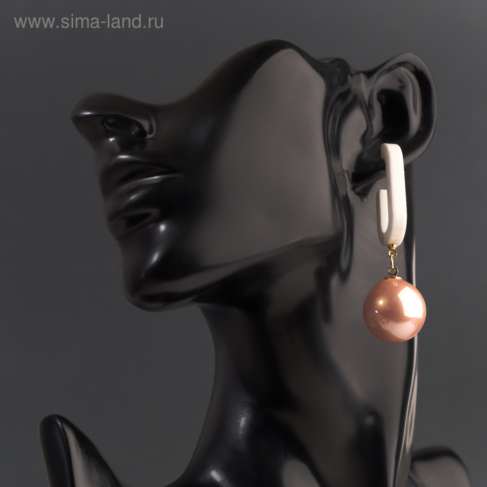 Серьги с жемчугом "Грейс" с вставкой из пластика, цвет бело-розовый в золоте, шар №20
Серьги с жемчугом "Грейс" с вставкой из пластика, цвет бело-розовый в золоте, шар №20