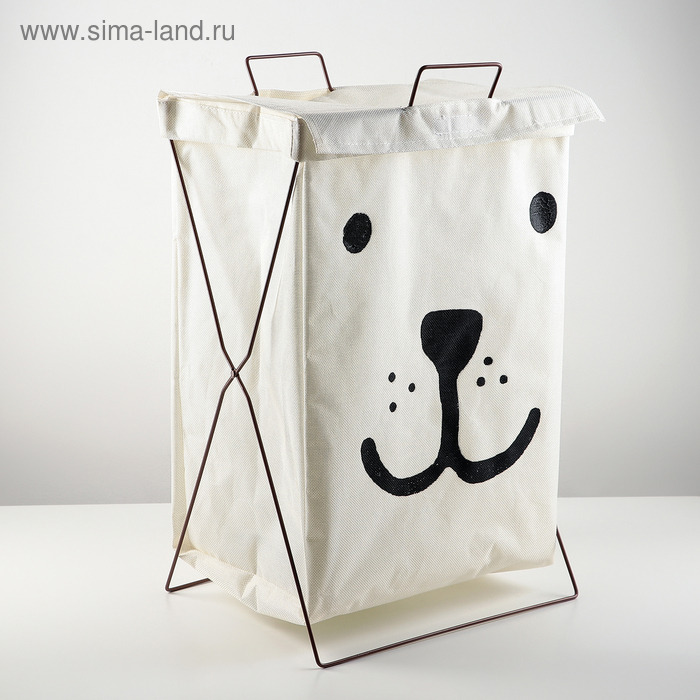 Корзина для белья складная «Медвежонок», 35×28,5×57,5 см, цвет белый
Корзина для белья складная «Медвежонок», 35×28,5×57,5 см, цвет белый