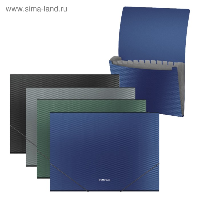 Папка-картотека на резинке A4, ErichKrause Diagonal Original, 700 мкм, 12 отделов, микс
Папка-картотека на резинке A4, ErichKrause Diagonal Original, 700 мкм, 12 отделов, микс