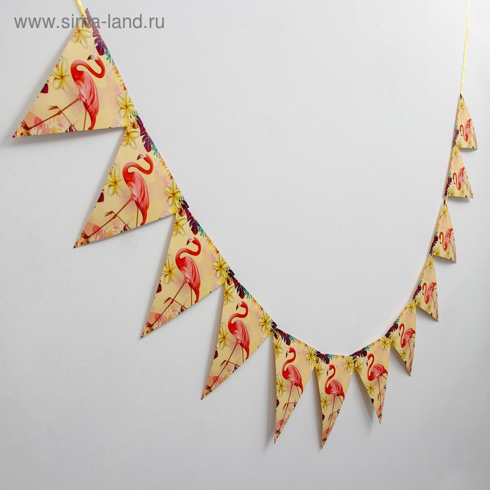 Гирлянда «Фламинго», 12 флажков
Гирлянда «Фламинго», 12 флажков