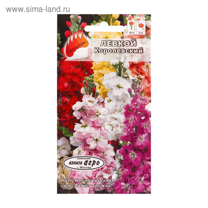 Семена цветов Левкой "Королевская", смесь, 0,1 гр
Семена цветов Левкой "Королевская", смесь, 0,1 гр