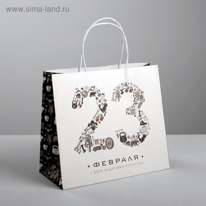 Пакет подарочный крафт «С Днем защитника Отечества», 25 х 22 х 12 см
Пакет подарочный крафт «С Днем защитника Отечества», 25 х 22 х 12 см