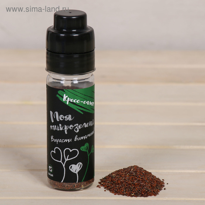 Семена кресс-салата «Моя микрозелень», бутылка с дозатором, 75 г, «Здоровья клад»
Семена кресс-салата «Моя микрозелень», бутылка с дозатором, 75 г, «Здоровья клад»