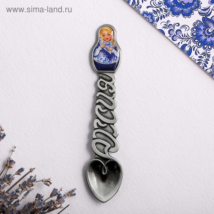 фото Ложка-матрёшка сувенирная «русская краса»