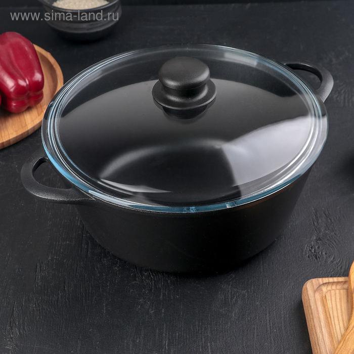 Кастрюля «Классик», 4 л, стеклянная крышка, антипригарное покрытие, цвет чёрный
Кастрюля «Классик», 4 л, стеклянная крышка, антипригарное покрытие, цвет чёрный