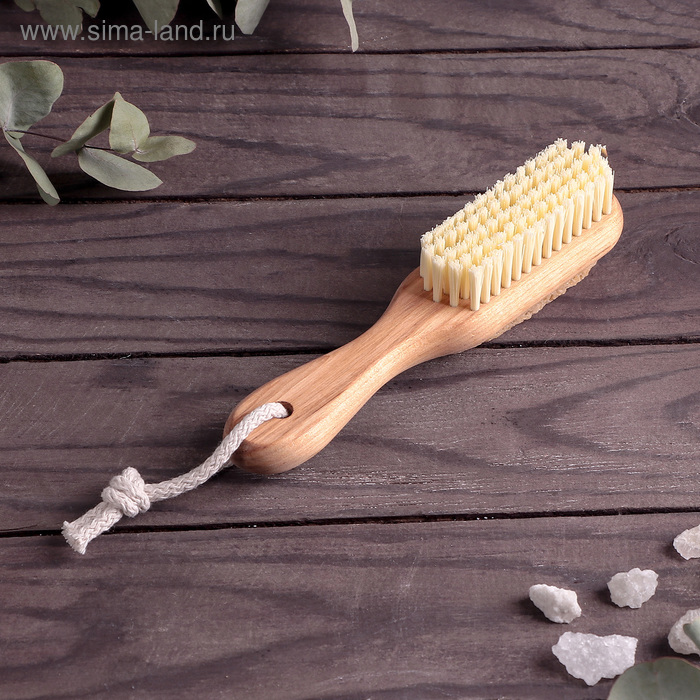 Щётка банная из искуственной щетины с пемзой, 18 см, щетина МИКС
Щётка банная из искуственной щетины с пемзой, 18 см, щетина МИКС