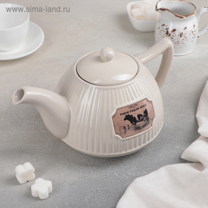 Чайник заварочный «Ранчо», 1,2 л, цвет бежевый
Чайник заварочный «Ранчо», 1,2 л, цвет бежевый