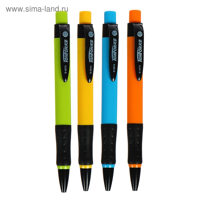 Ручка шариковая авт 0,7 мм, корпус МИКС с резиновым держателем, стержень масляный синий,штрихкод на шт
Ручка шариковая авт 0,7 мм, корпус МИКС с резиновым держателем, стержень масляный синий,штрихкод на шт