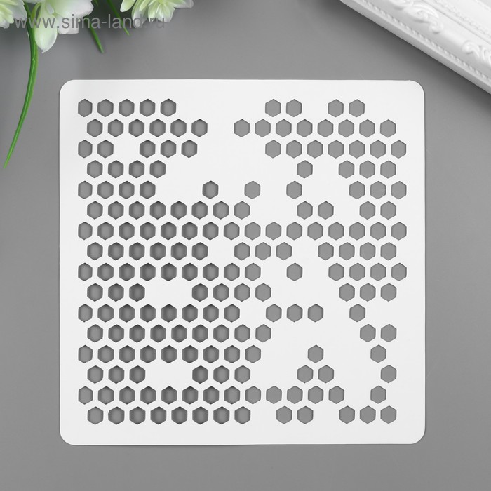 Трафарет пластик "Соты" 15х15 см
Трафарет пластик "Соты" 15х15 см