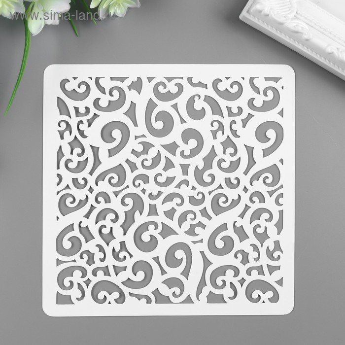 Трафарет пластик "Вензеля" 15х15 см
Трафарет пластик "Вензеля" 15х15 см