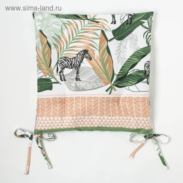 фото Сидушка на стул доляна modern kitchen 42х42х7см, микс,100% хл,164 г/м2