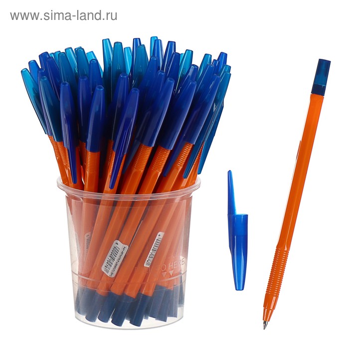 фото Ручка шариковая «calligrata» 333 orange, чернила син. на масл. осно,узел 0,7мм цена за 1шт