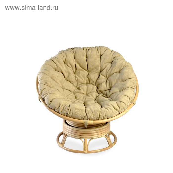 Кресло Папасан 23/01В, вращающийся, ротанг, светлая подушка, цвет натуральный
Кресло Папасан 23/01В, вращающийся, ротанг, светлая подушка, цвет натуральный