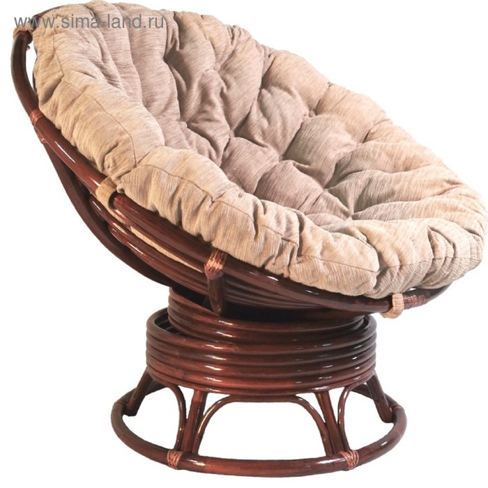 Кресло Папасан 23/01В, вращающийся, ротанг, светлая подушка, цвет молочный шоколад
Кресло Папасан 23/01В, вращающийся, ротанг, светлая подушка, цвет молочный шоколад