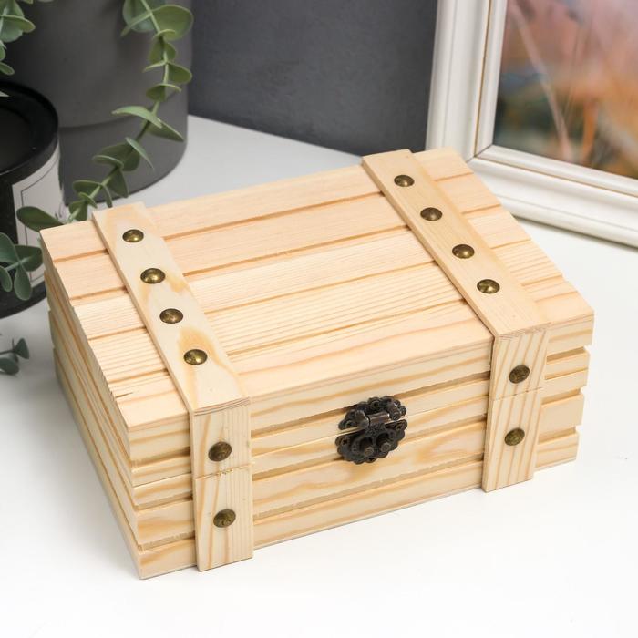 Шкатулка дерево под роспись "Ящик с заклёпками" 8,5х18,8х13,8 см
Шкатулка дерево под роспись "Ящик с заклёпками" 8,5х18,8х13,8 см