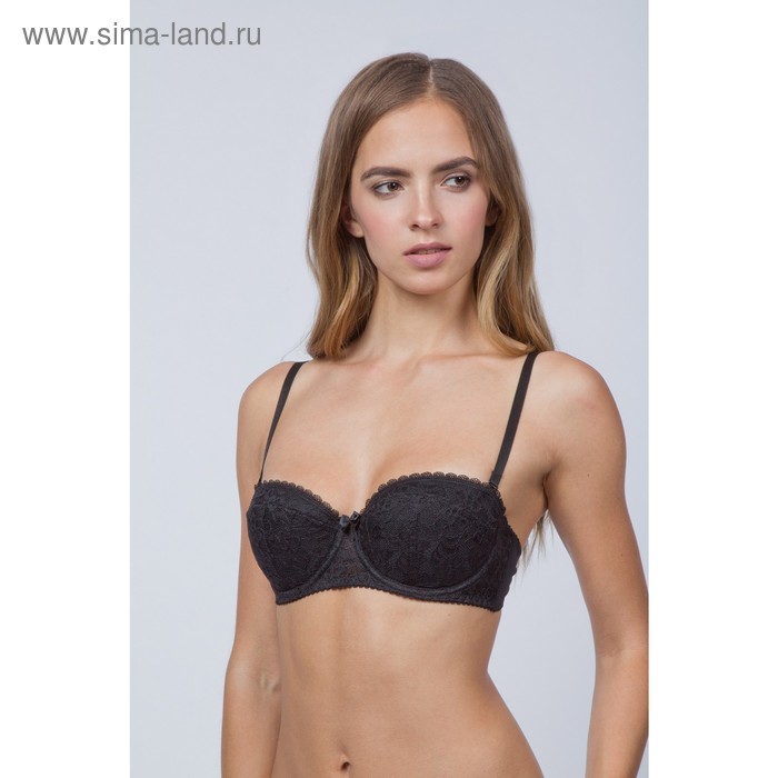 Бюстгальтер женский, размер 75D, цвет чёрный
Бюстгальтер женский, размер 75D, цвет чёрный