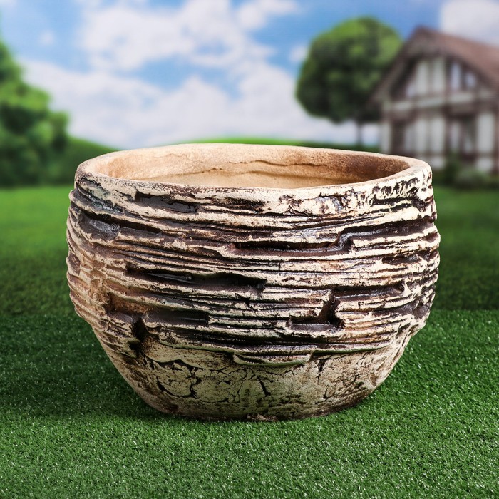 Кашпо садовое "Камень", шамот, 24 л без поддона
Кашпо садовое "Камень", шамот, 24 л без поддона