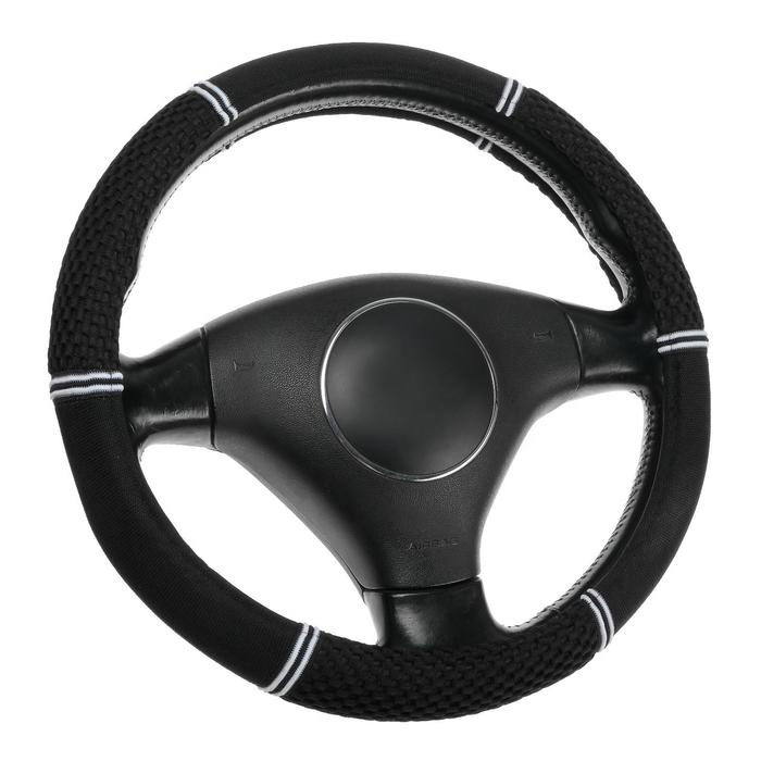 Оплётка TORSO, тканевая, анатомическая, размер 38 см, черный
Оплётка TORSO, тканевая, анатомическая, размер 38 см, черный