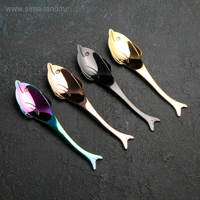 Набор ложек чайных «Дельфины», h=13 см, 4 шт
Набор ложек чайных «Дельфины», h=13 см, 4 шт