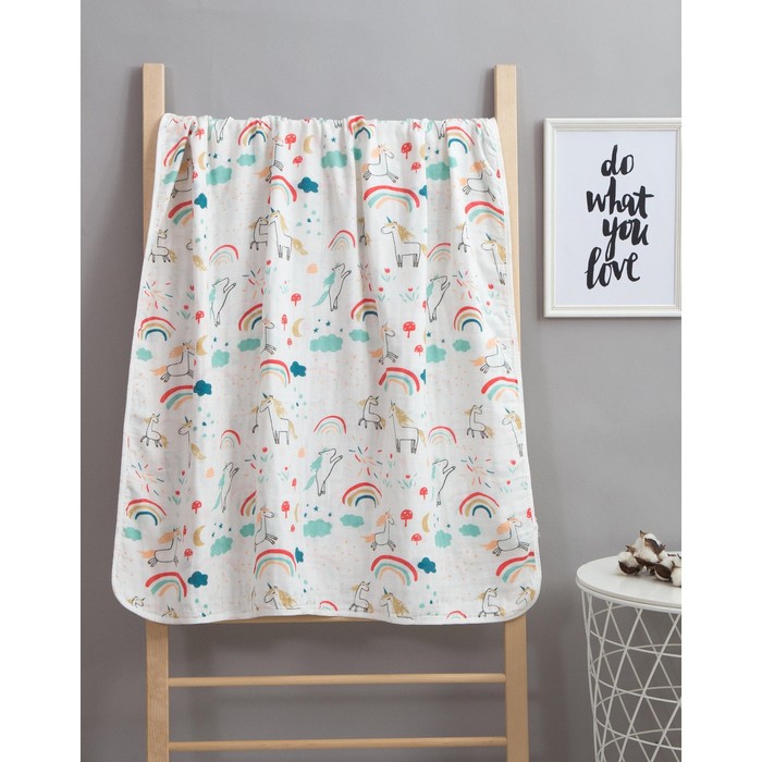 Одеяло лёгкое Крошка Я "Единороги" 90*90 см, муслин четырехслойный, 100% хлопок
Одеяло лёгкое Крошка Я "Единороги" 90*90 см, муслин четырехслойный, 100% хлопок