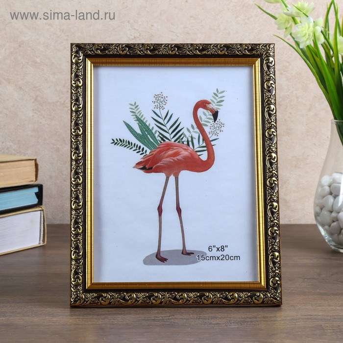 Фоторамка пластик 15х20 см "Валентайн" чёрная с золотым рисунком 23х18 см 
Фоторамка пластик 15х20 см "Валентайн" чёрная с золотым рисунком 23х18 см