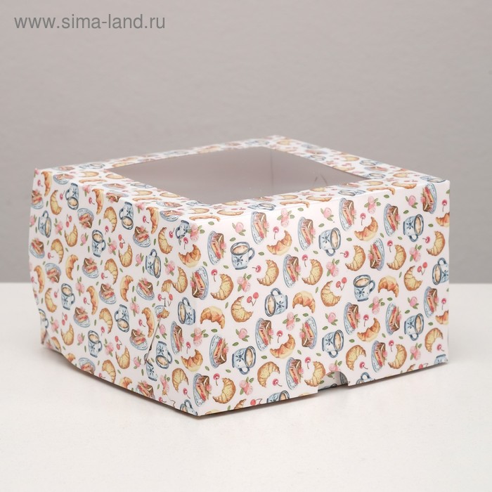 Упаковка на 4 капкейка "Завтрак", с окном, 16 х 16 х 10 см
Упаковка на 4 капкейка "Завтрак", с окном, 16 х 16 х 10 см