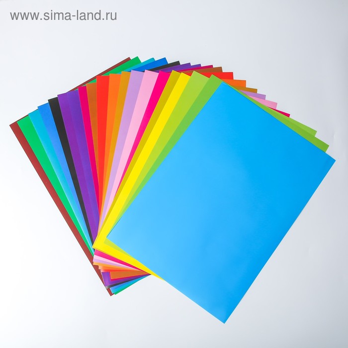 Набор цветной бумаги "Мелованная" 20 листов, 20 цветов, 29,7х42 см
Набор цветной бумаги "Мелованная" 20 листов, 20 цветов, 29,7х42 см