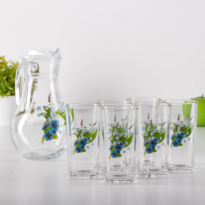 Набор питьевой «Ландыш», 7 предметов: кувшин 1 л, стакан 230 мл 6 шт, МИКС 
Набор питьевой «Ландыш», 7 предметов: кувшин 1 л, стакан 230 мл 6 шт, МИКС