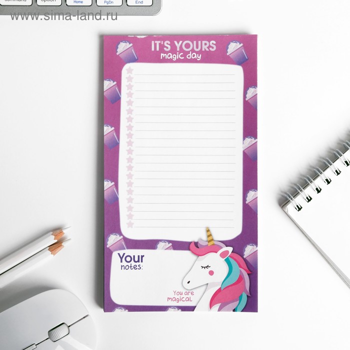 Планер недатированный «Единорог», 100*180 мм, 50 листов
Планер недатированный «Единорог», 100*180 мм, 50 листов