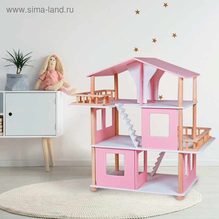 Дом кукольный «Венецианский дом» (розовый)
Дом кукольный «Венецианский дом» (розовый)