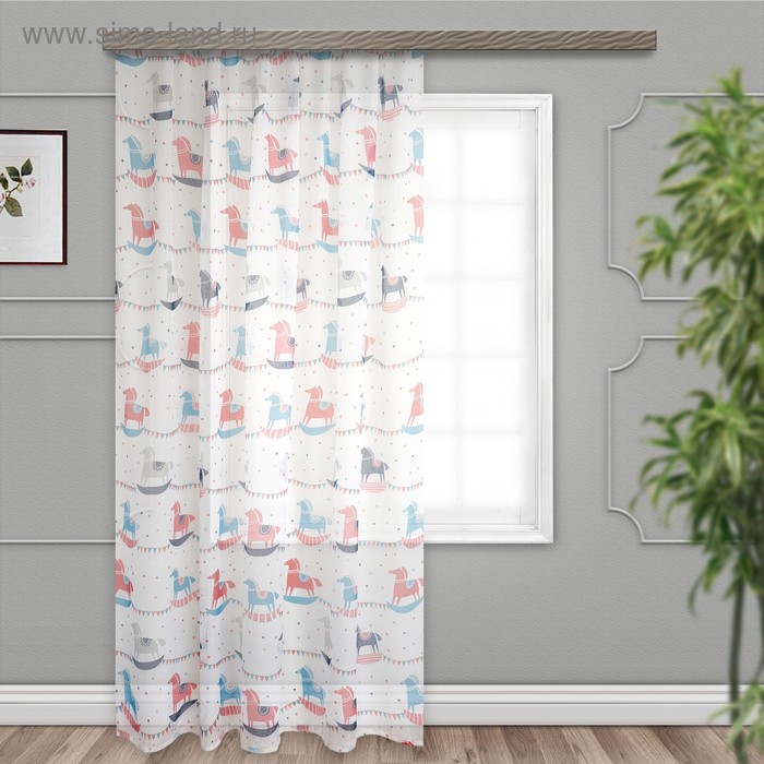 Штора вуаль детская Лошадки 300х260см, тюль, пэ100%
Штора вуаль детская Лошадки 300х260см, тюль, пэ100%