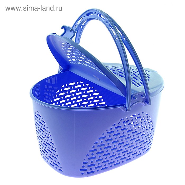 Корзина для пикника, 39×29×23 см, цвет голубой
Корзина для пикника, 39×29×23 см, цвет голубой