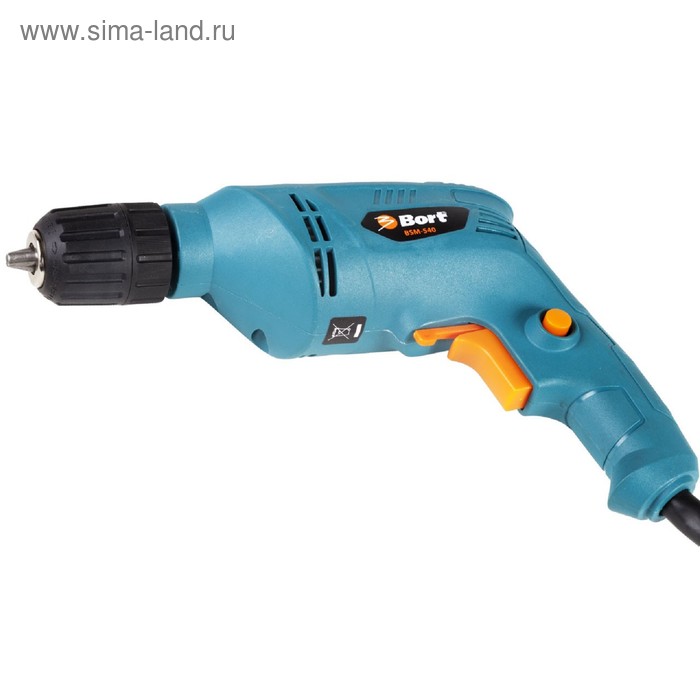 Дрель электрическая Bort BSM-540, 450 Вт, 4000 об/мин, БЗП 10 мм, 1 скорость, реверс
Дрель электрическая Bort BSM-540, 450 Вт, 4000 об/мин, БЗП 10 мм, 1 скорость, реверс