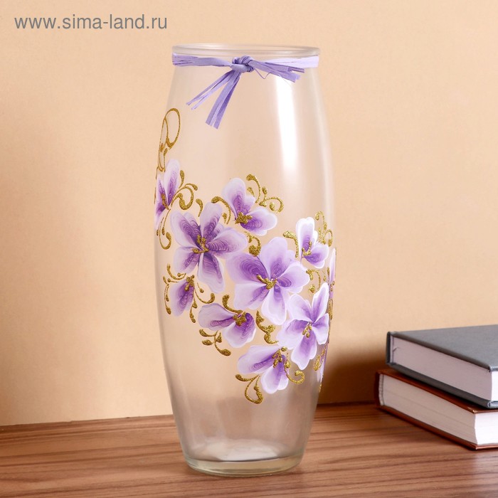 Ваза "Сиреневые цветы" матовая h-23,5х9,5; d-6.5см 
Ваза "Сиреневые цветы" матовая h-23,5х9,5; d-6.5см